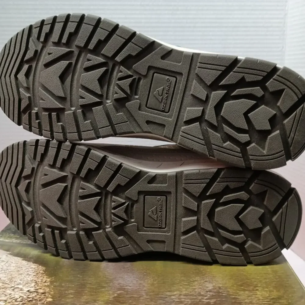 Men’s size 10 Ozark Trail Tech Hiker Waterproof Boots‎ Stone